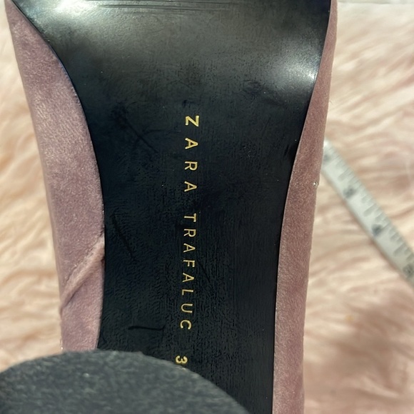 Zara Bejeweled Pink Velvet Zip Front Booties - Picture 12 of 12